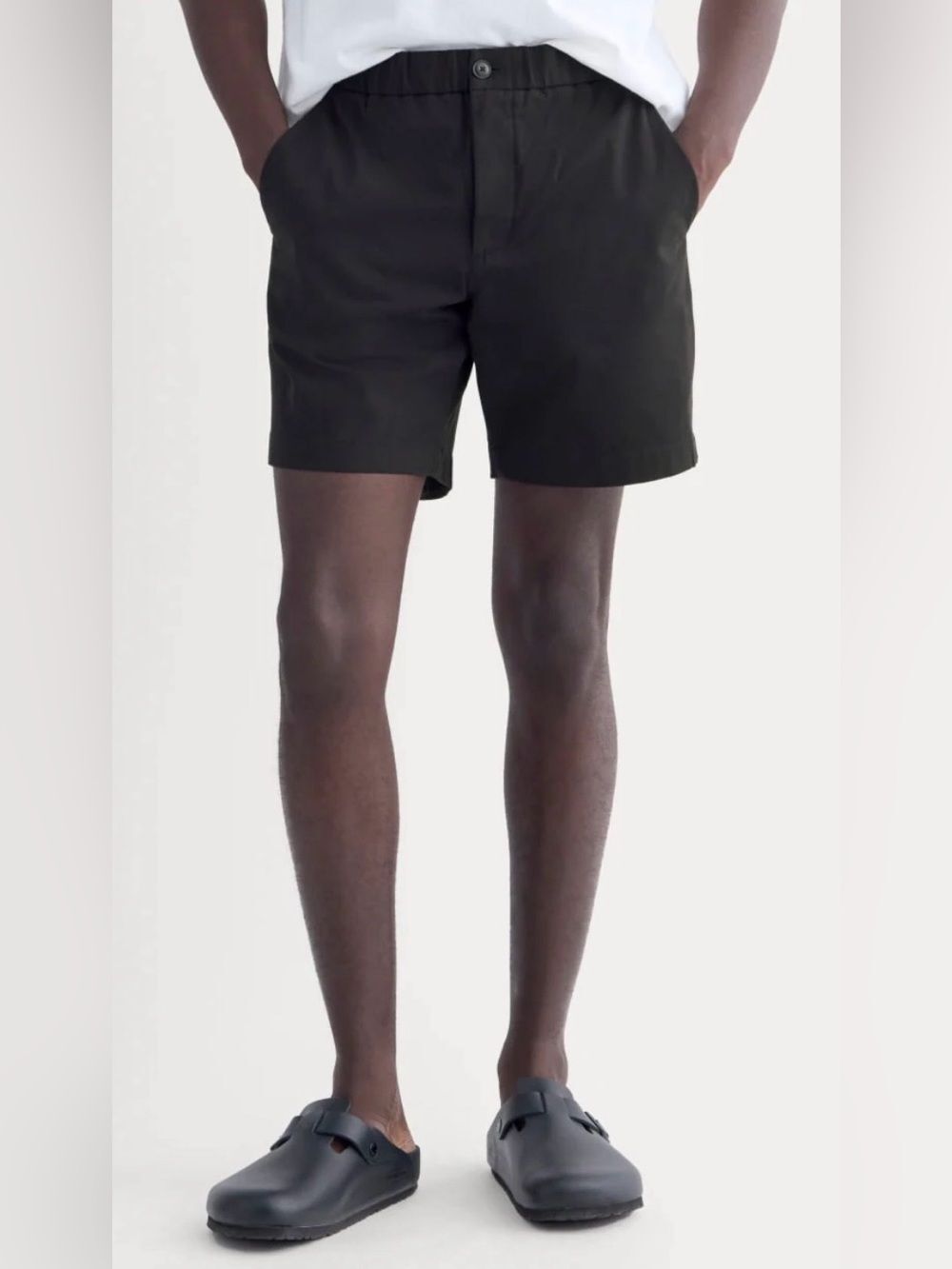 New Everlane THE PULL-ON PERFORMANCE CHINO SHORT Black Size L